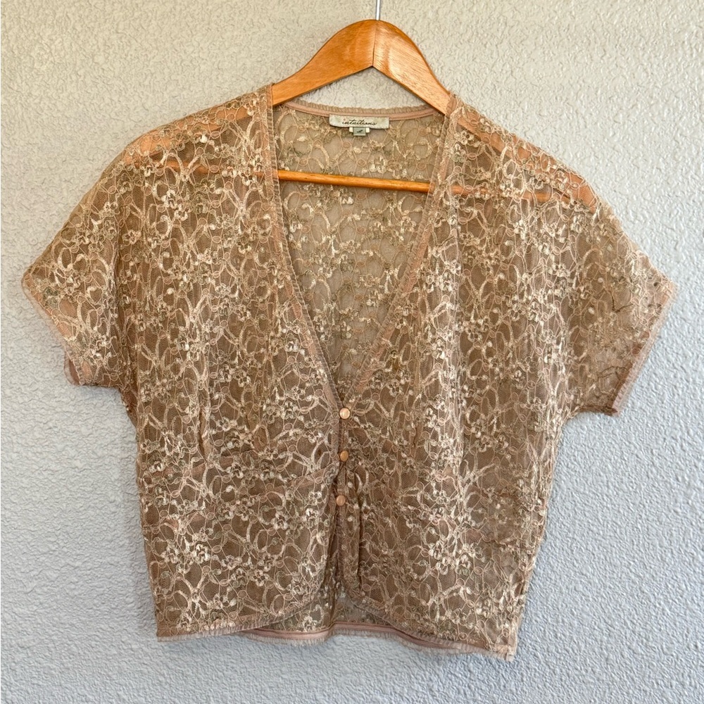 Cottagecore‎ Lace Button-Front Top Size Large